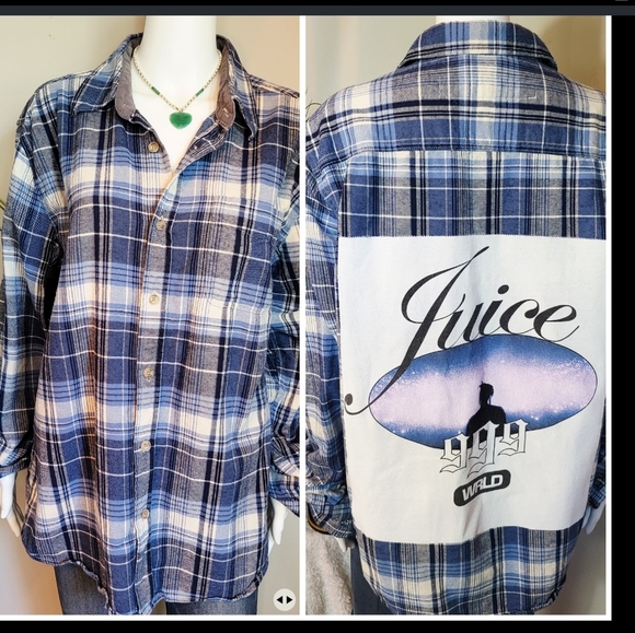 Unique One Of A Kind Unisex Juice Wrld 999 Flannel